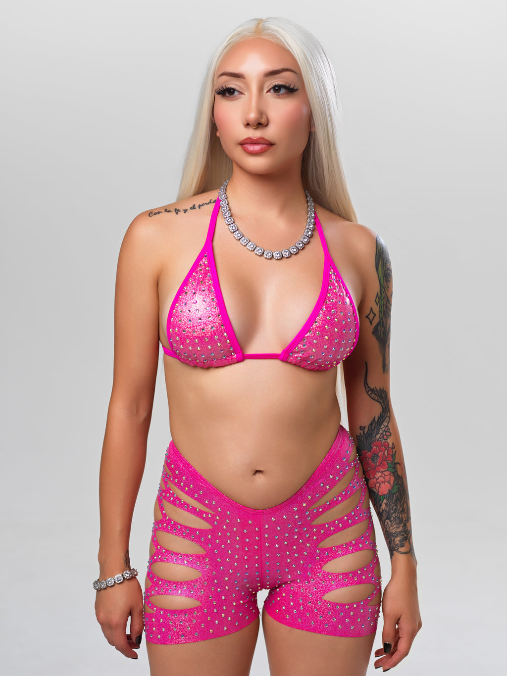 Main Stage 2 Piece Set - Hot Pink Sparkle