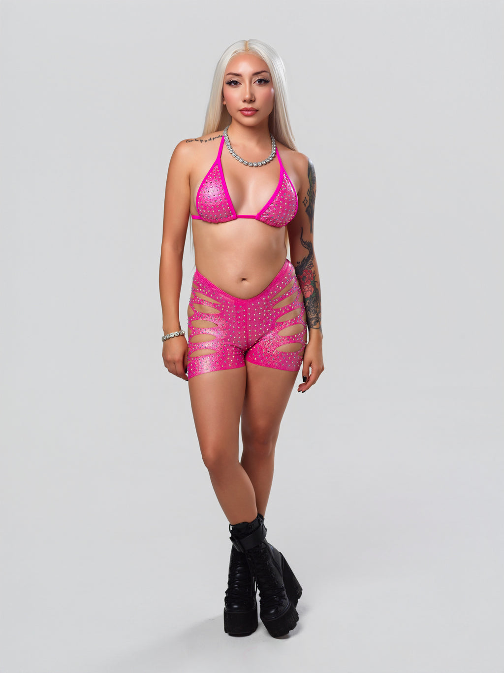Main Stage 2 Piece Set - Hot Pink Sparkle