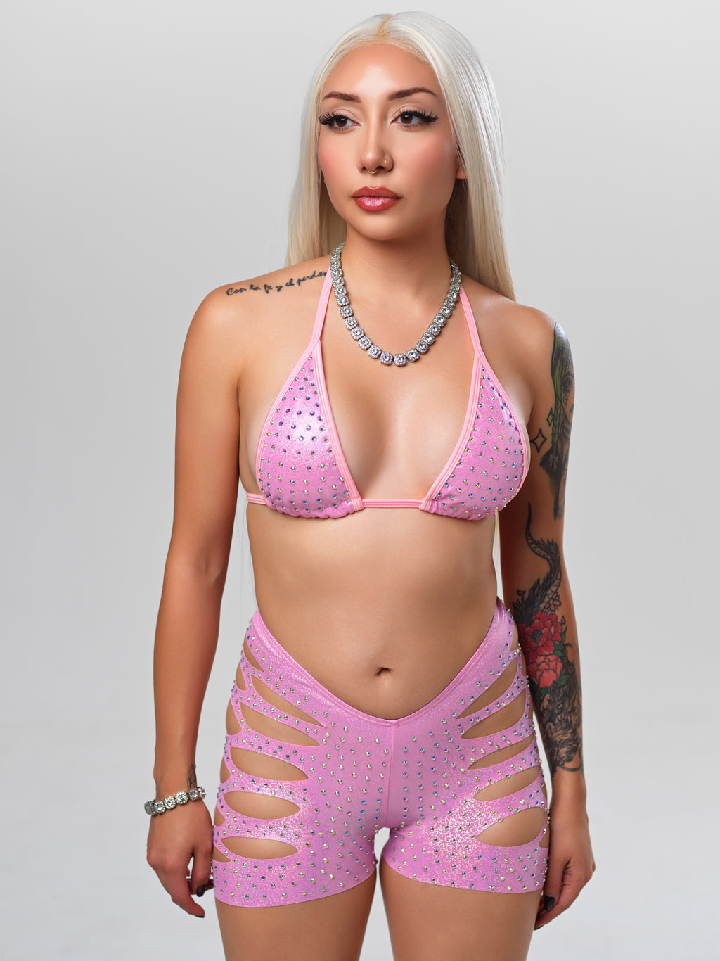 Main Stage 2 Piece Set - Light Pink Sparkle