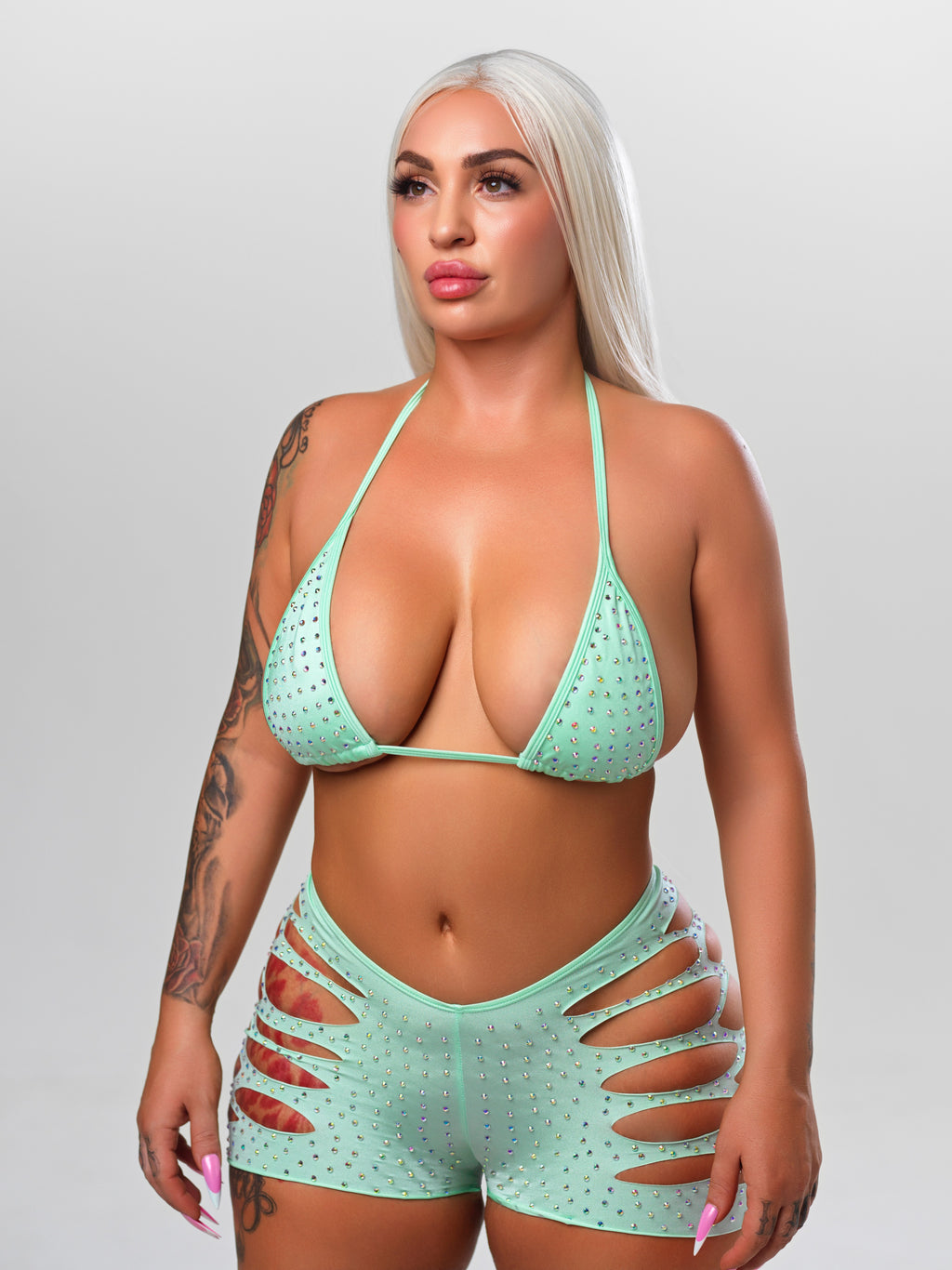 Main Stage 2 Piece Set - Mint Light Green