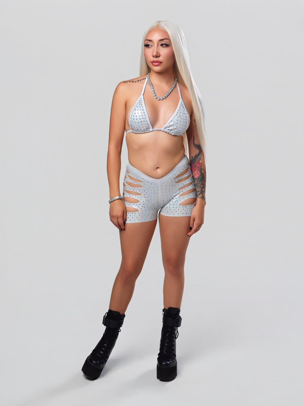 Main Stage 2 Piece Set - White Sparkle